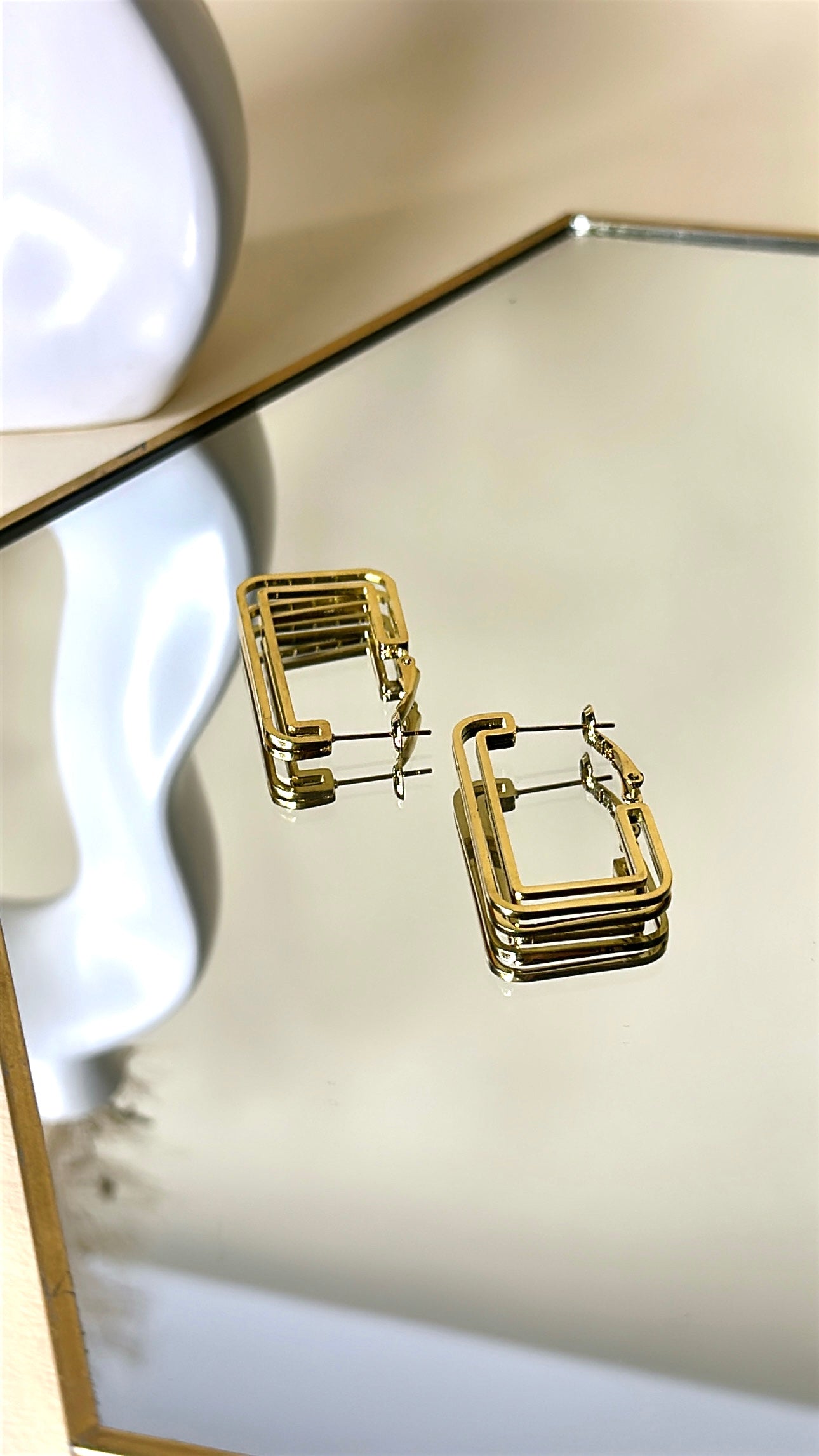 Orecchino rettangolare