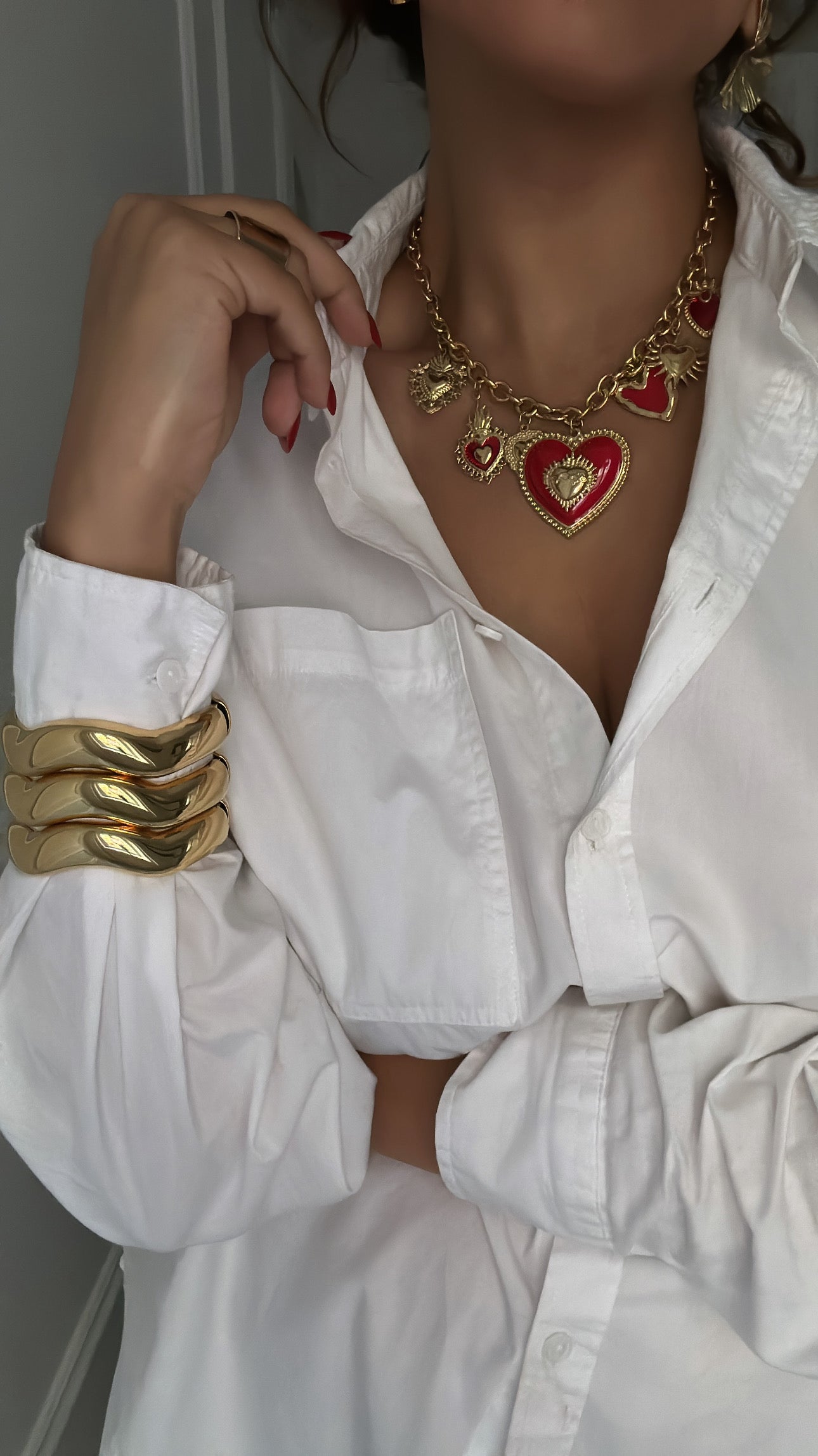 Collana con Sacro smaltato