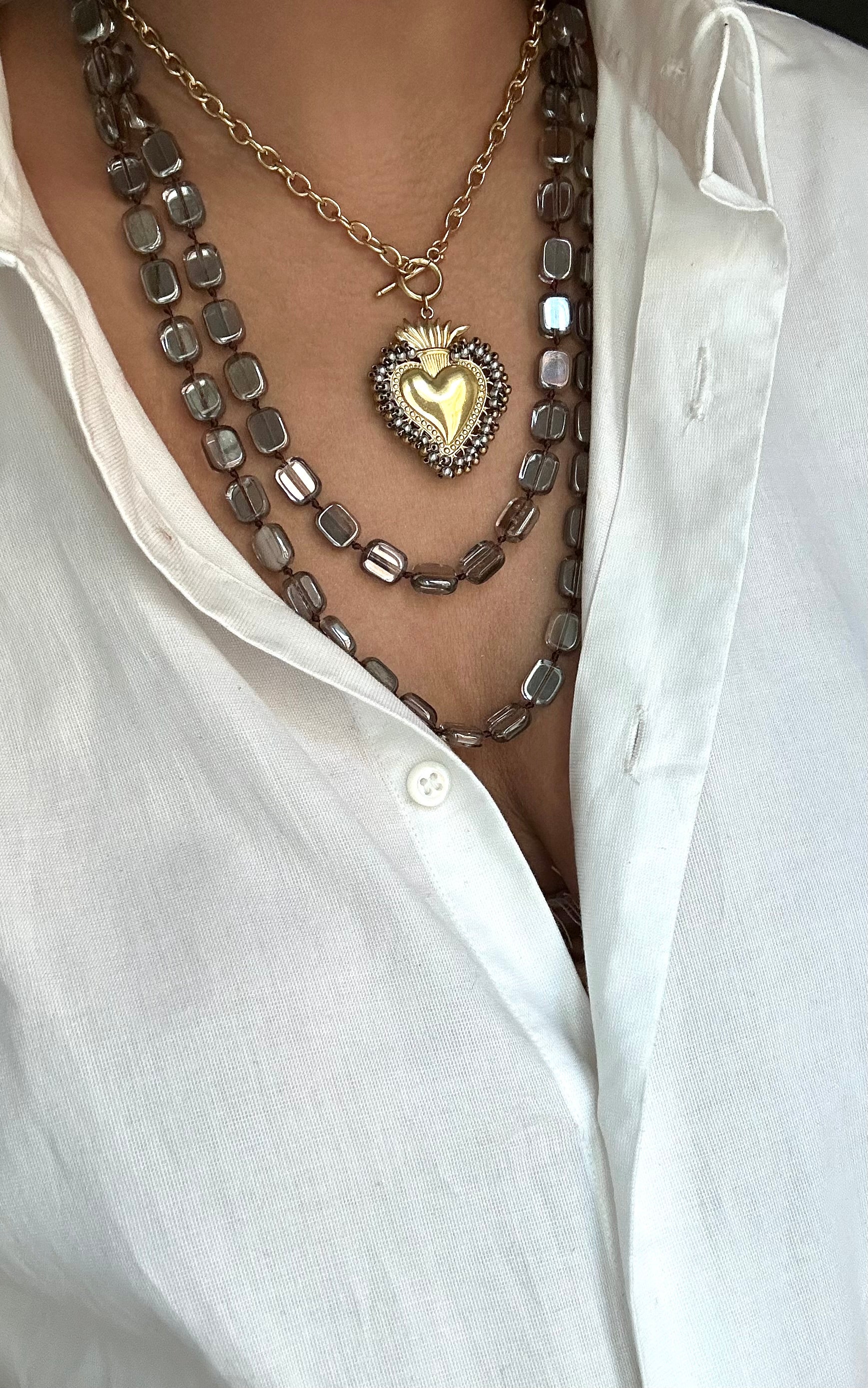 Cuore sacro cristal