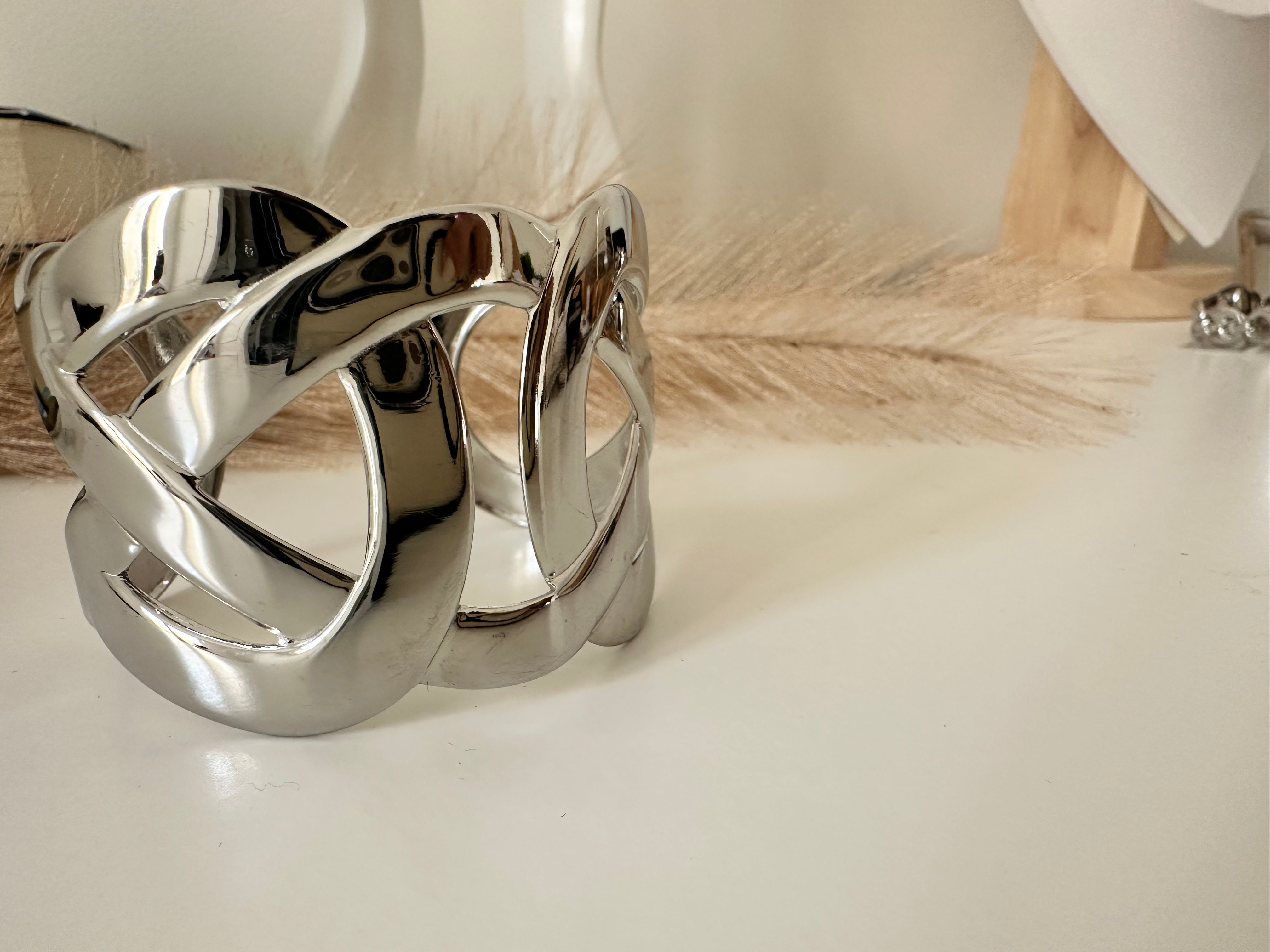 Braccialetto rigido intreccio