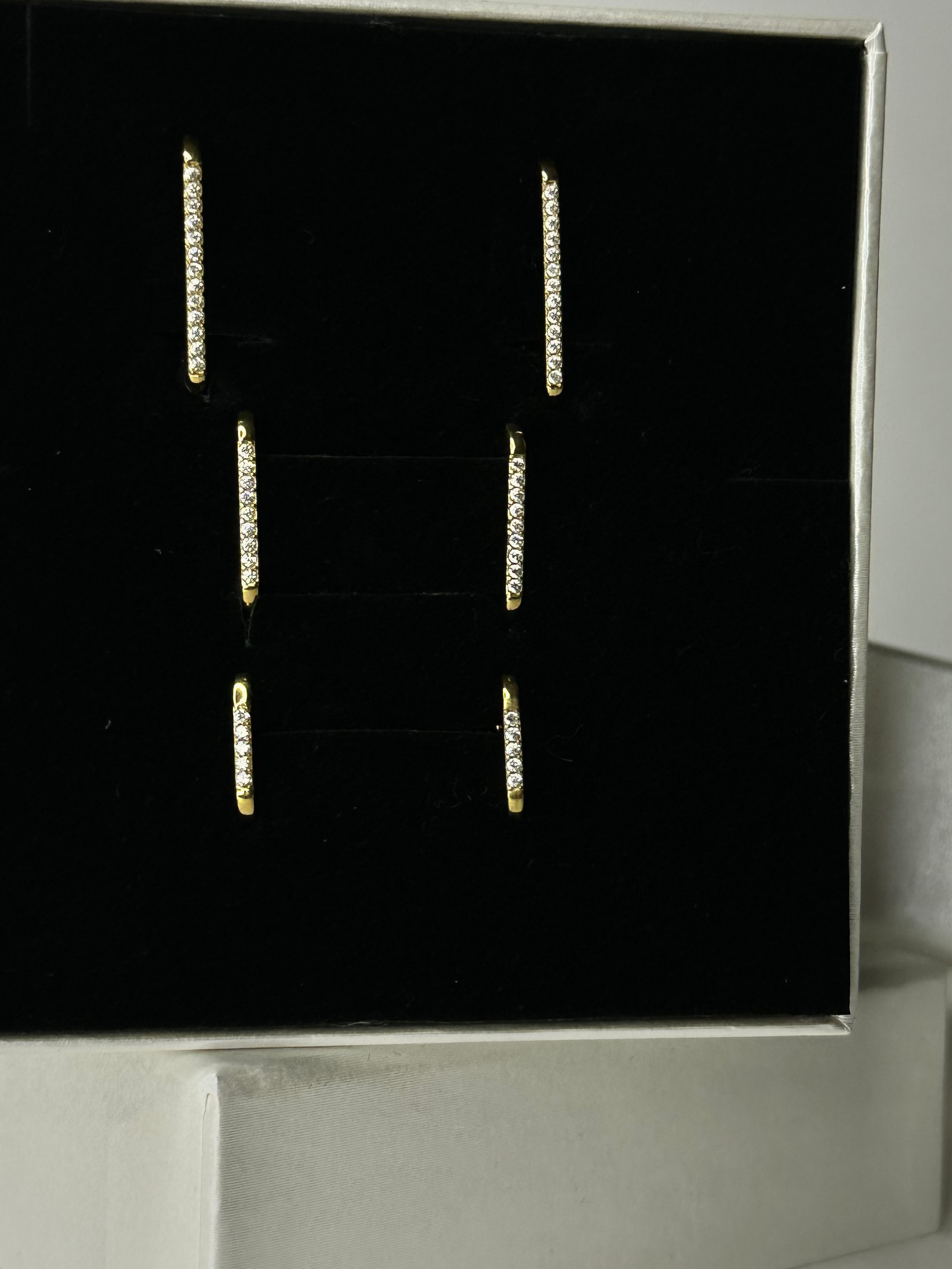 Set orecchini rettangolari